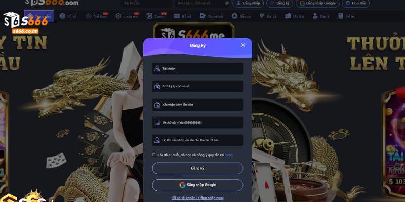 S666 - Link Vào S666 Mới Nhất | Trang Chủ S666 34 Hướng dẫn thao tác cụ thể hiệu quả để newbie tạo ID thành viên